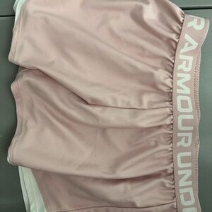 Under Armour Pink Athletic Shorts with Elastic Waistband